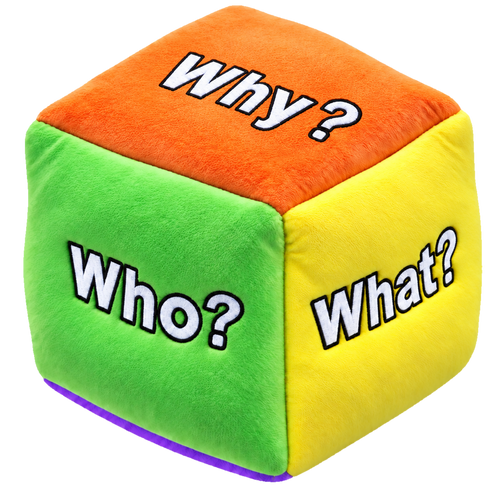The Writer’s UnBlock plush question prompt cube